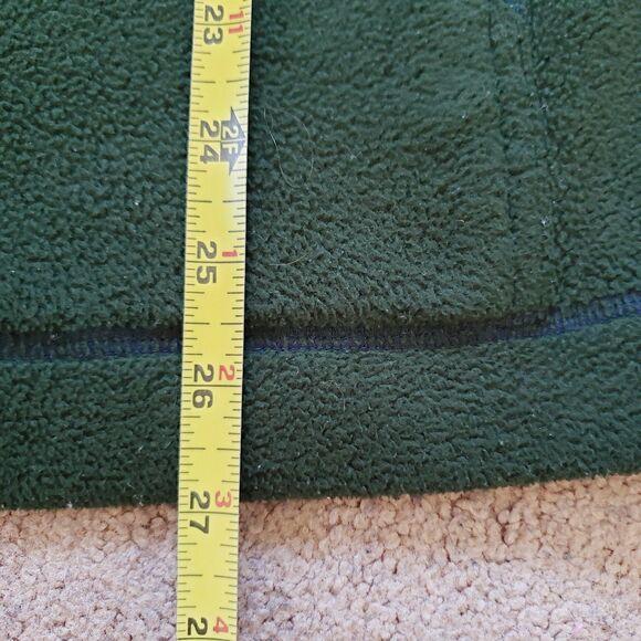 Vintage Y2K Harley Davidson Size S-M Mens Green Embroidered Fleece Hoodie Biker - Picture 5 of 6